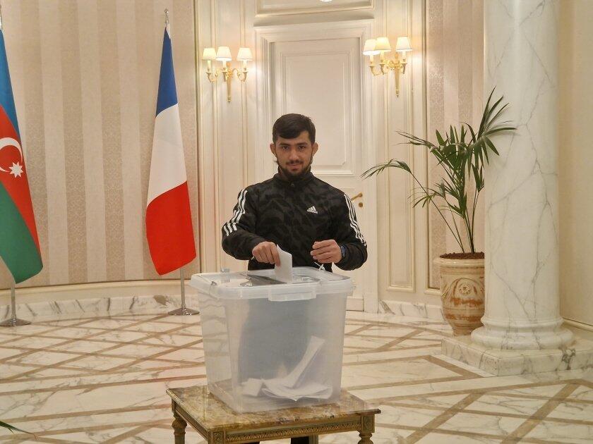 Члены сборной Азербайджана по дзюдо проголосовали в Париже
