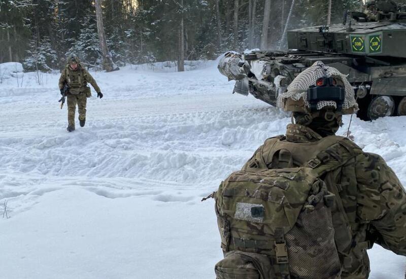 Военные НАТО провели в Эстонии учения в зимних условиях