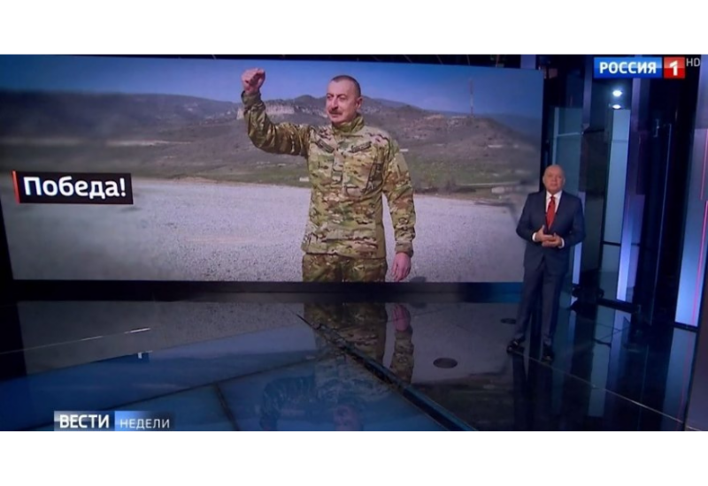 Телеканал «Россия-1» показал сюжет о президентских выборах в Азербайджане