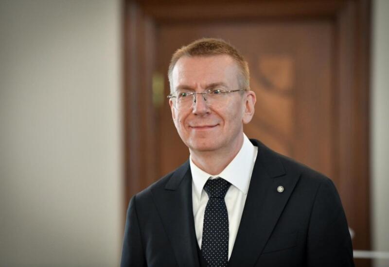 Президент Латвии Эдгарс Ринкевич поздравил Президента Ильхама Алиева