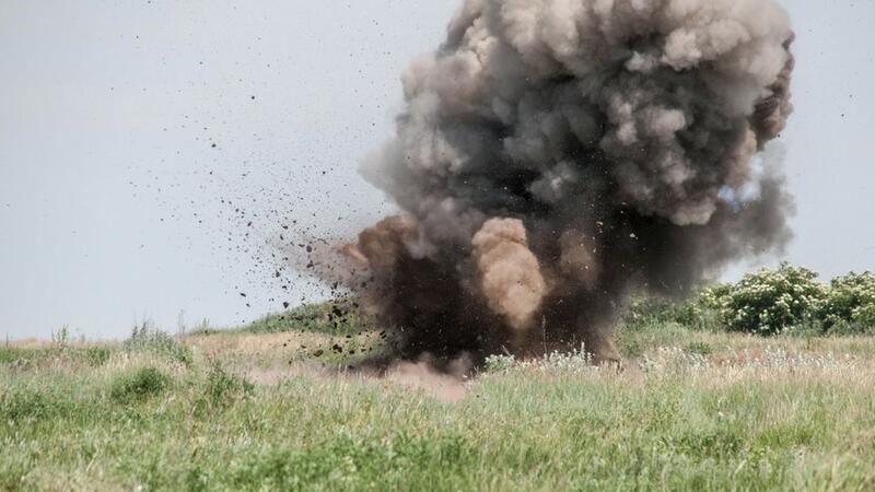 Взрыв мины в Шушинском районе