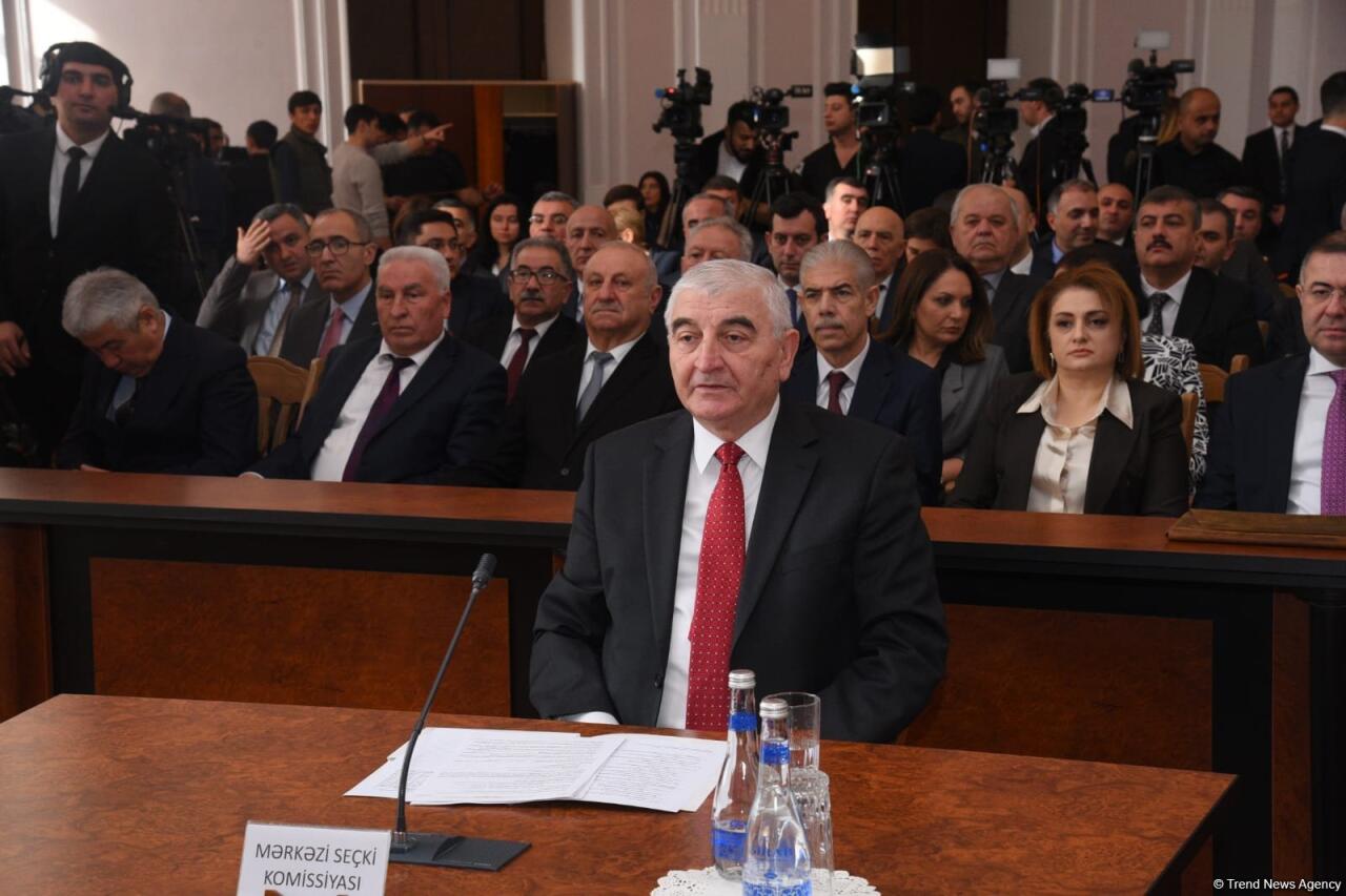 Состоялось заседание Пленума Конституционного суда Азербайджана в связи с президентскими выборами