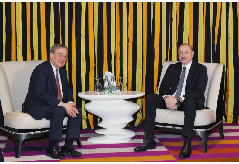 В Мюнхене состоялась встреча Президента Ильхама Алиева с депутатом Бундестага Армином Лашетом