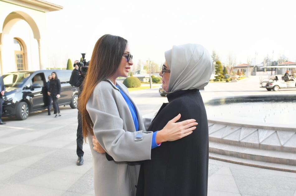 В Анкаре состоялась встреча Первой леди Мехрибан Алиевой и Первой леди Эмине Эрдоган
