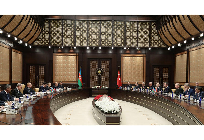 В Анкаре состоялась встреча Президента Ильхама Алиева с Президентом Реджепом Тайипом Эрдоганом в расширенном составе