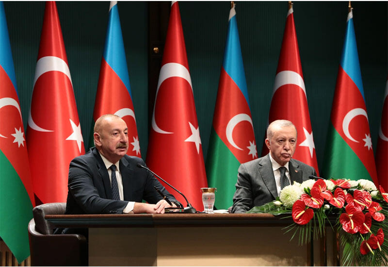 Президент Ильхам Алиев и Президент Реджеп Тайип Эрдоган выступили с заявлениями для прессы