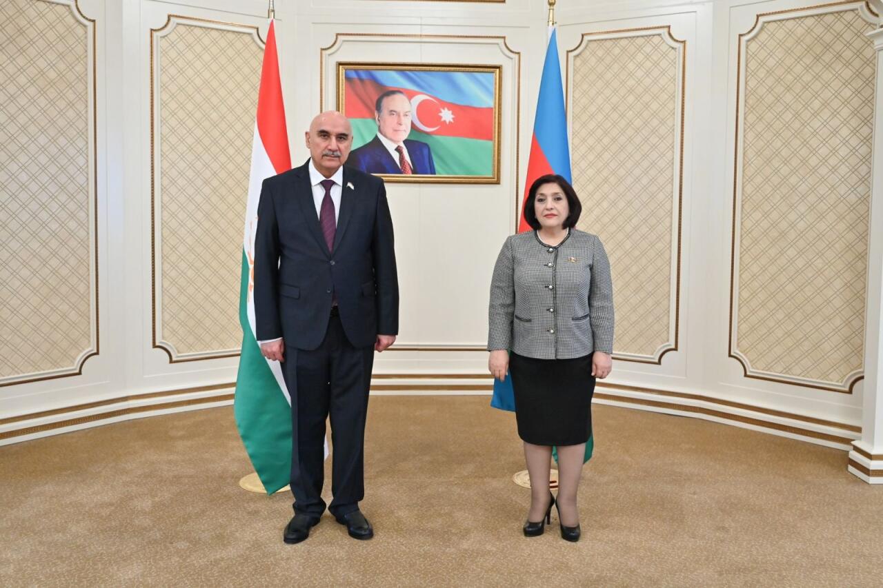 Milli Məclisin sədri Tacikistan Ali Məclisinin Nümayəndələr Palatasının sədri ilə görüşüb