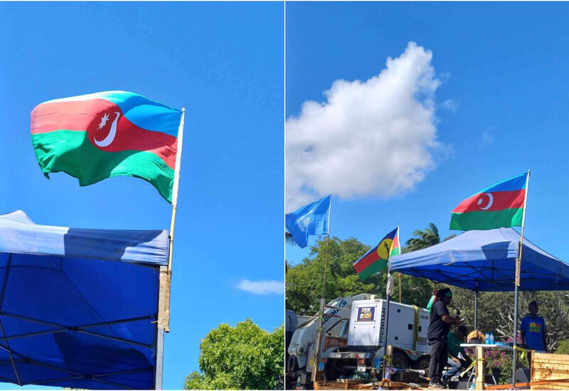 В Новой Каледонии подняли флаг Азербайджана