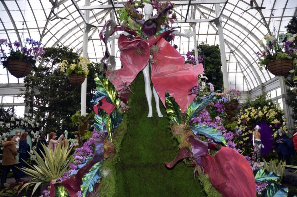 Выставка «Шоу орхидей: цветы в моде» открылась в зимнем саду Нью-Йоркского ботанического сада