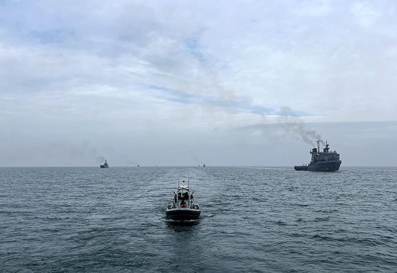 ВМС Азербайджана покинули пункт базирования по сигналу тревоги