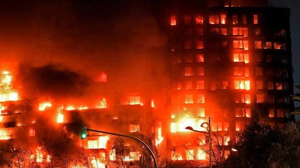 Страшный пожар в Испании