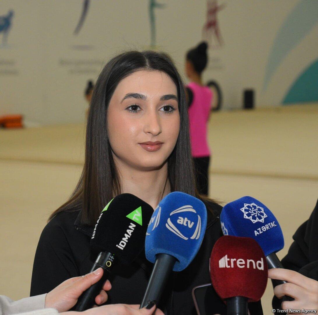 Юные гимнастки из Огуза и Габалы приехали на сборы в Баку