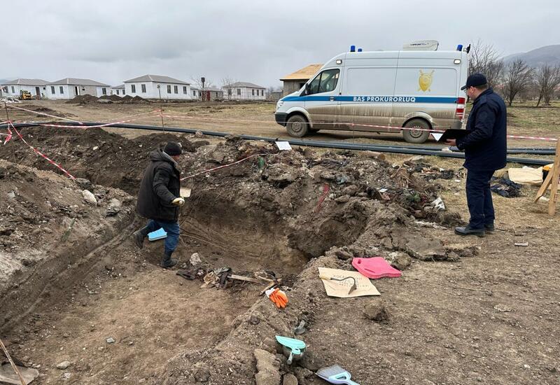 В массовом захоронении в Ходжалы найдены останки еще одного человека