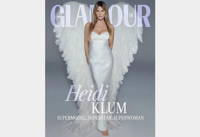 50-летняя Хайди Клум снялась в прозрачном платье для Glamour