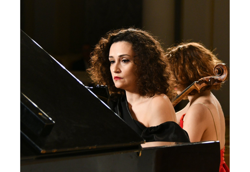 Азербайджанская пианистка и грузинская виолончелистка выступили в Баку с концертом