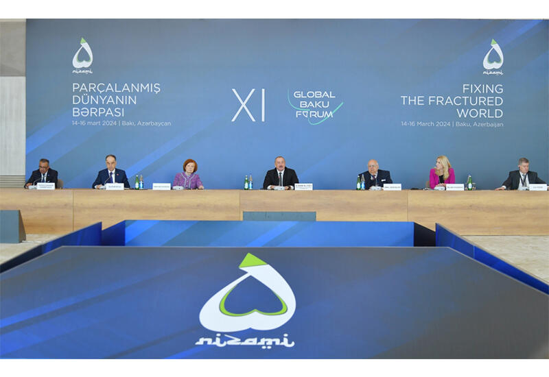 Президент Ильхам Алиев принял участие в XI Глобальном Бакинском форуме на тему "Восстановление раздробленного мира"