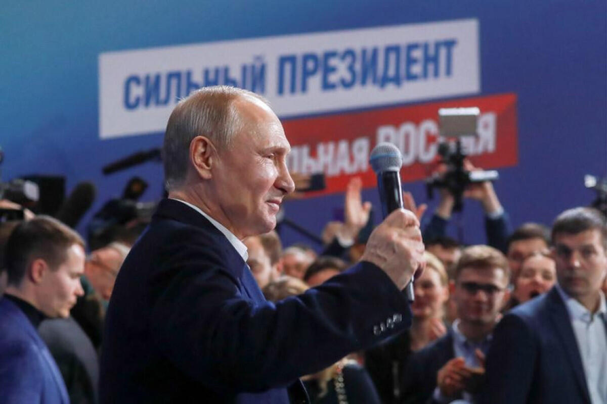 Путин побеждает на президентских выборах