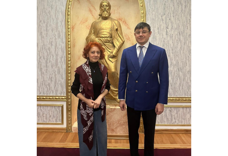 Председатель госкомитета встретился с азербайджанской пианисткой, проживающей в Японии