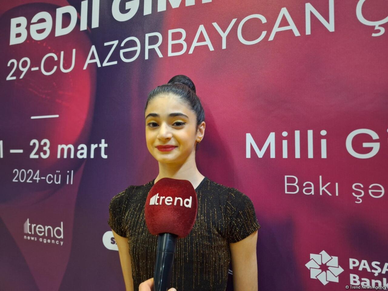 Bədii gimnastika üzrə Azərbaycan çempionatında gözəl ab-hava hökm sürür