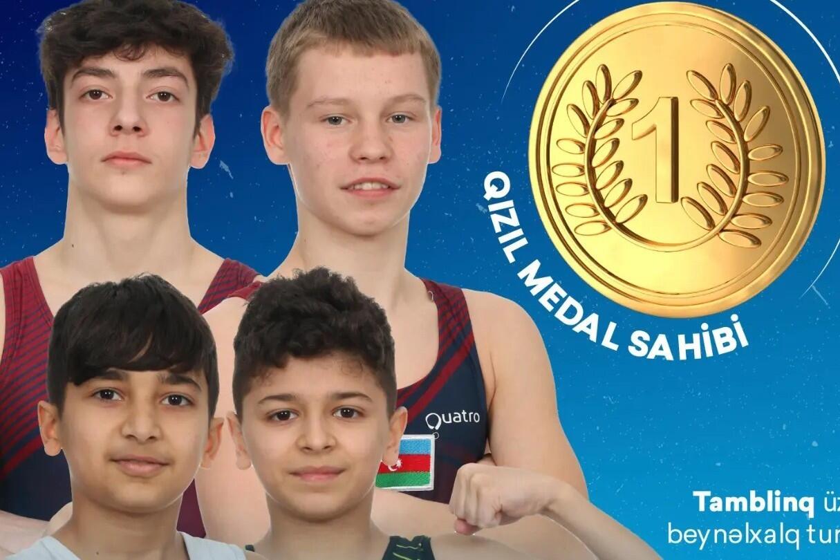 Азербайджанские гимнасты собрали урожай медалей в Алматы