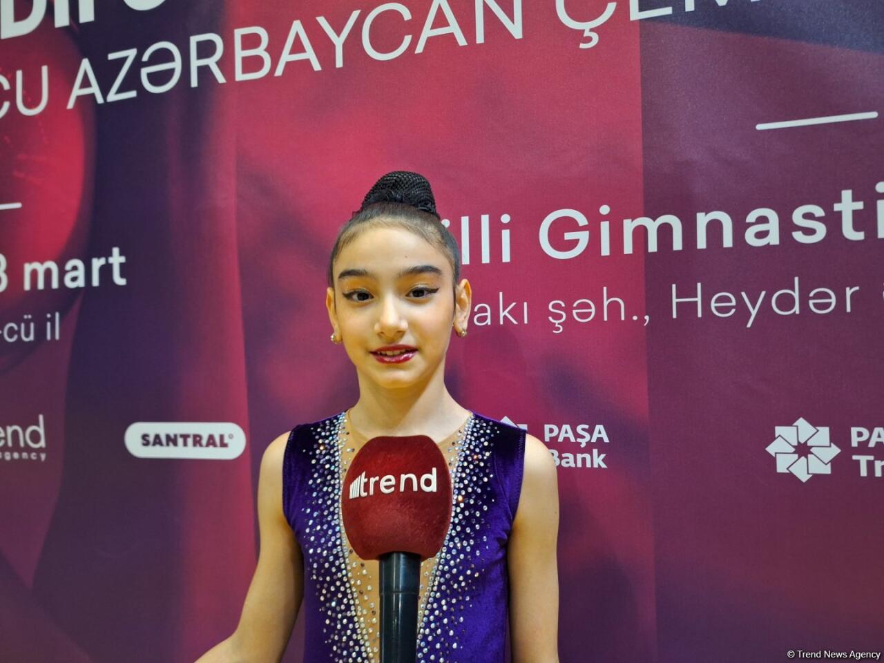 Хорошо выступила на чемпионате Азербайджана по художественной гимнастике