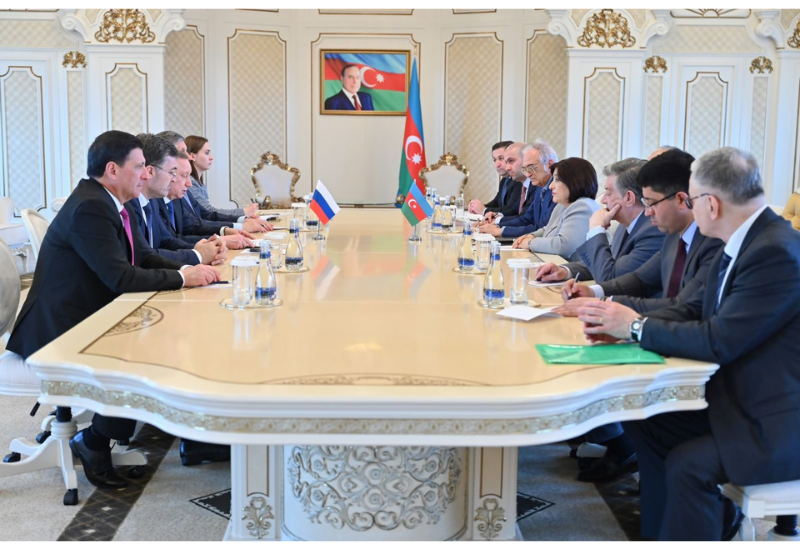 Сахиба Гафарова встретилась с делегацией во главе с губернатором Санкт-Петербурга