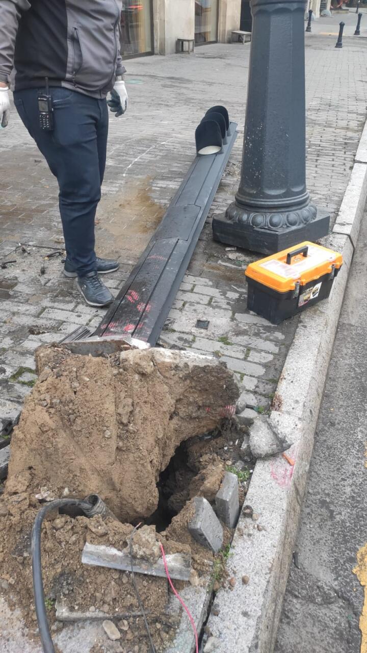 Тяжелое ДТП в центре Баку