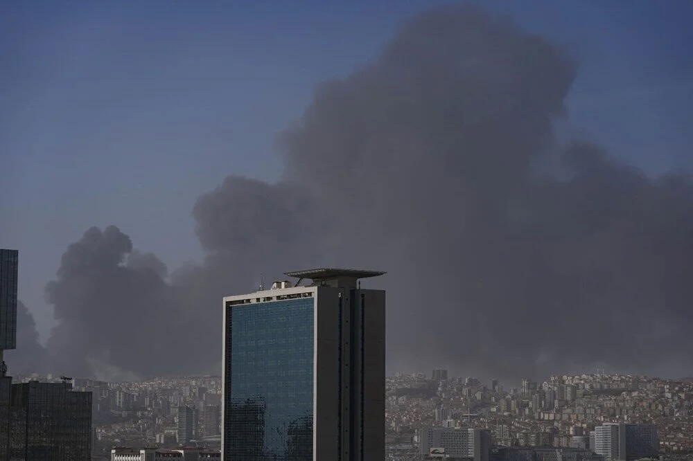 Сильный пожар в Анкаре