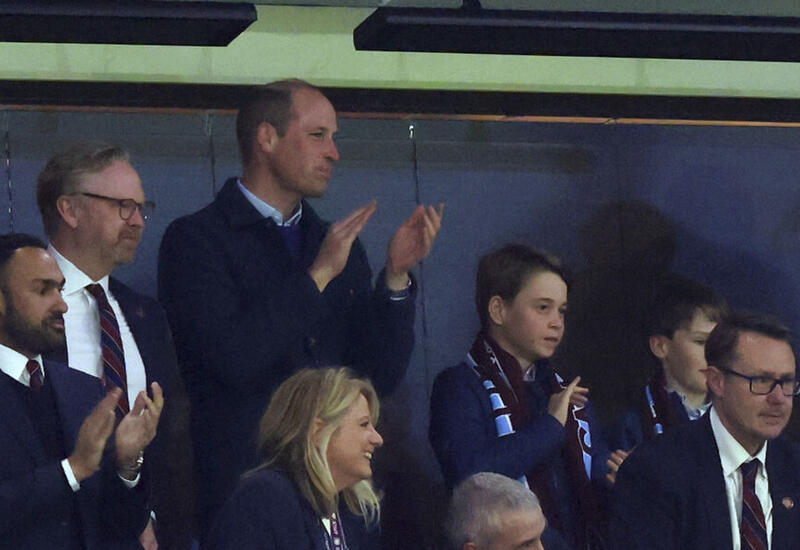 Принц Уильям с сыном впервые появился на публике после новости о раке Кейт Миддлтон