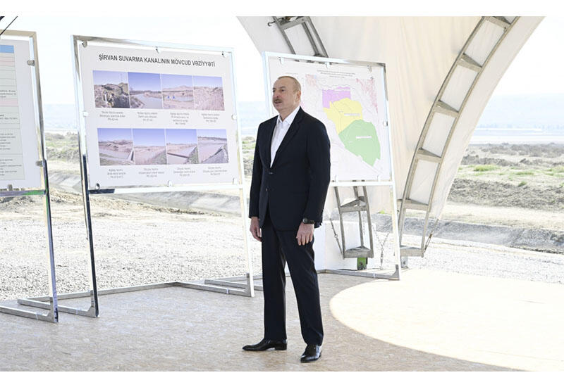 Президент Ильхам Алиев: Ведется работа над проектом опреснения воды Каспийского моря