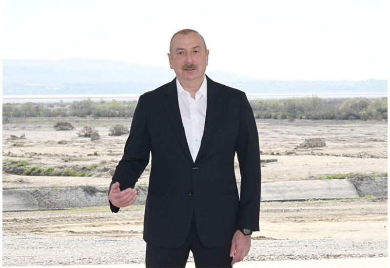 Президент Ильхам Алиев: По объему воды и охвату посевных площадей Ширванский канал будет нашим крупнейшим проектом
