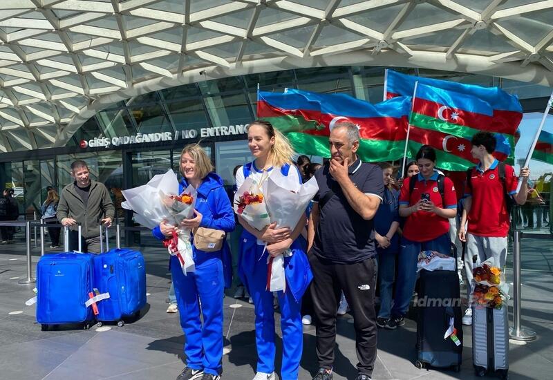 Сборная Азербайджана по баскетболу вернулась на родину