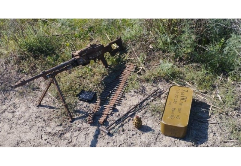 В Зардабе обнаружены граната и пулемет