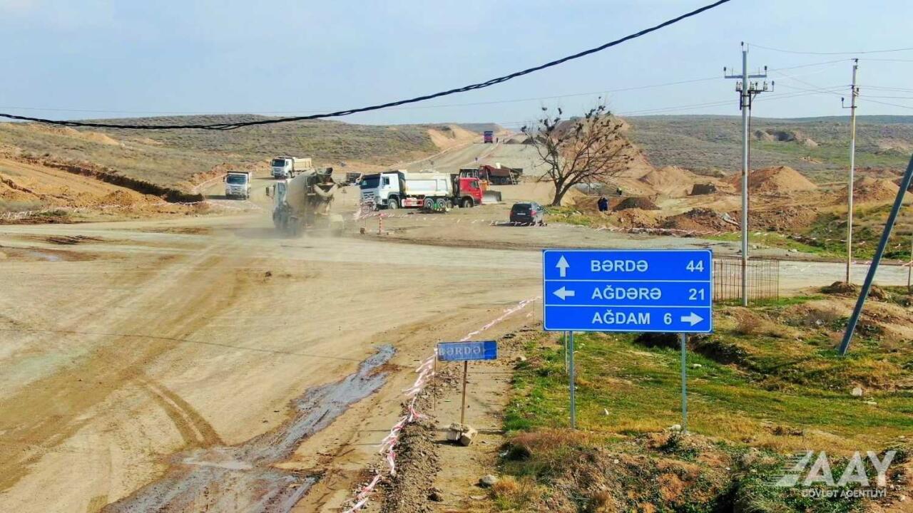 Началось строительство дороги соединяющей автодорогу Барда-Агдам с поселком Аскеран