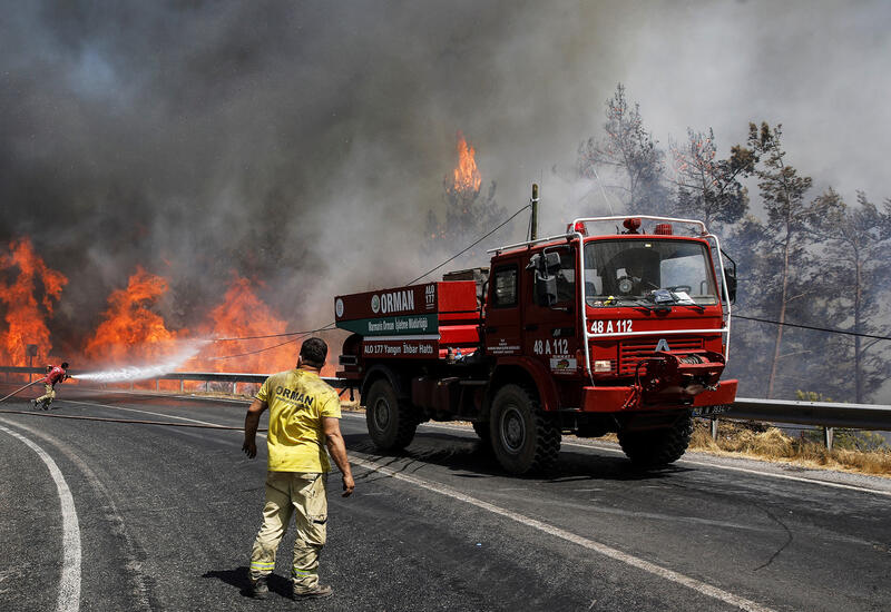 Крупный пожар в Турции