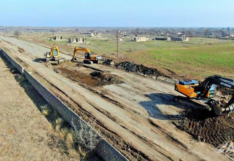 Ağdərə yolunun inşasına başlanıldı