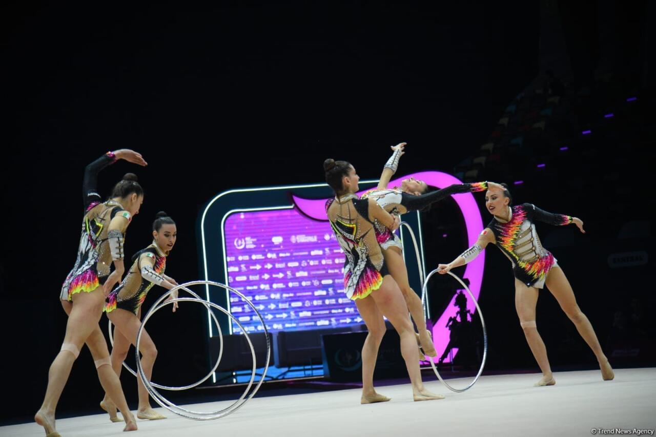 Команда Азербайджана вышла в финал Кубка мира по художественной гимнастике в Баку