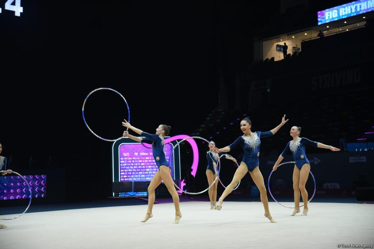 Команда Азербайджана вышла в финал Кубка мира по художественной гимнастике в Баку