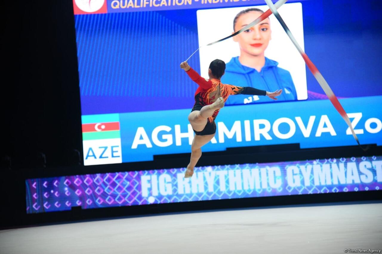 Зохра Агамирова вышла в еще один финал Кубка мира по художественной гимнастике в Баку