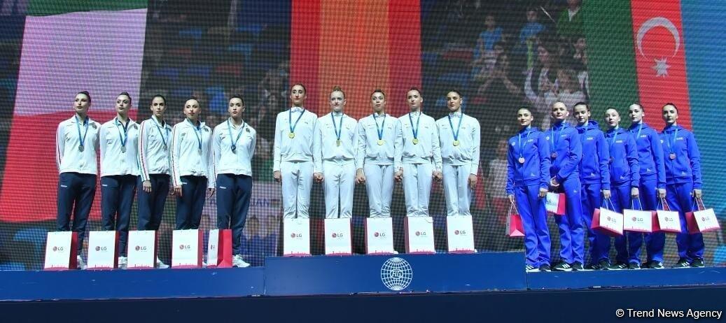 В Баку состоялась церемония награждения победителей Кубка мира по художественной гимнастике