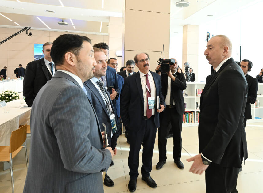 Президент Ильхам Алиев принял участие в международном форуме на тему «СОР29 и Зеленое видение для Азербайджана»