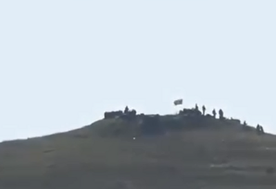 В освобожденном селе Газаха поднят флаг Азербайджана - ВИДЕО