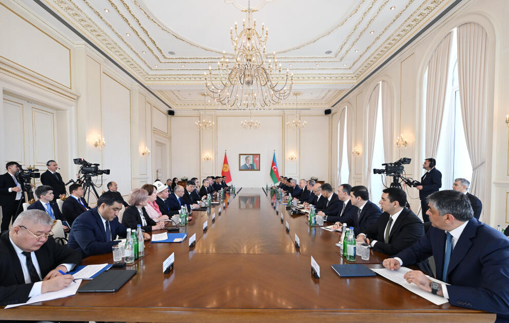 Президент Ильхам Алиев и Президент Садыр Жапаров приняли участие во II заседании Межгосударственного совета Азербайджана и Кыргызстана