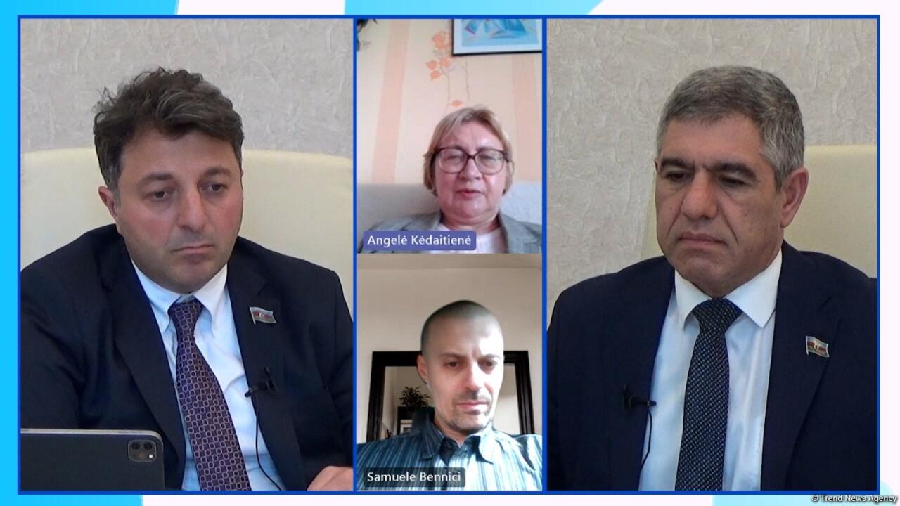 Ангеле Кудайтене, Турал Гянджалиев и Вугар Байрамов обсудили вклад Азербайджана в энергобезопасность Евросоюза