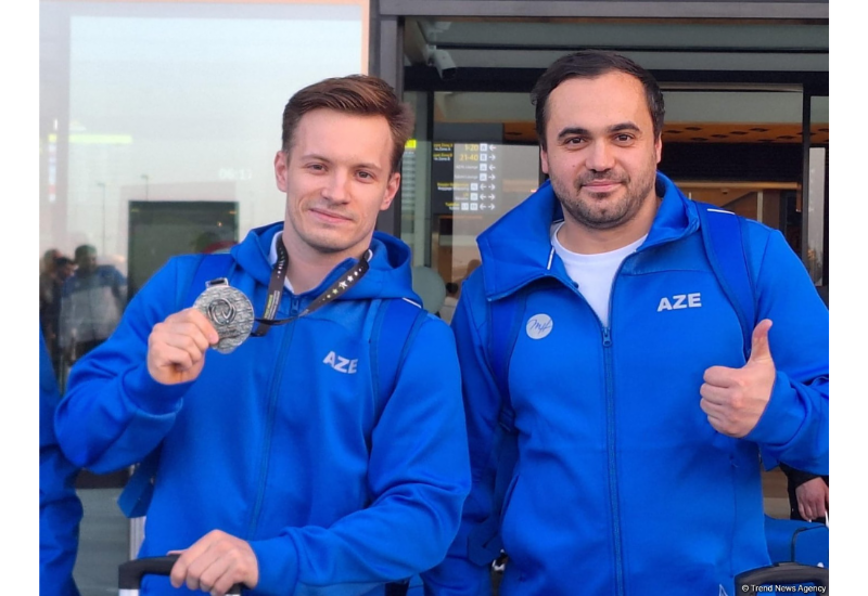Азербайджанский гимнаст Никита Симонов привез на Родину историческую медаль