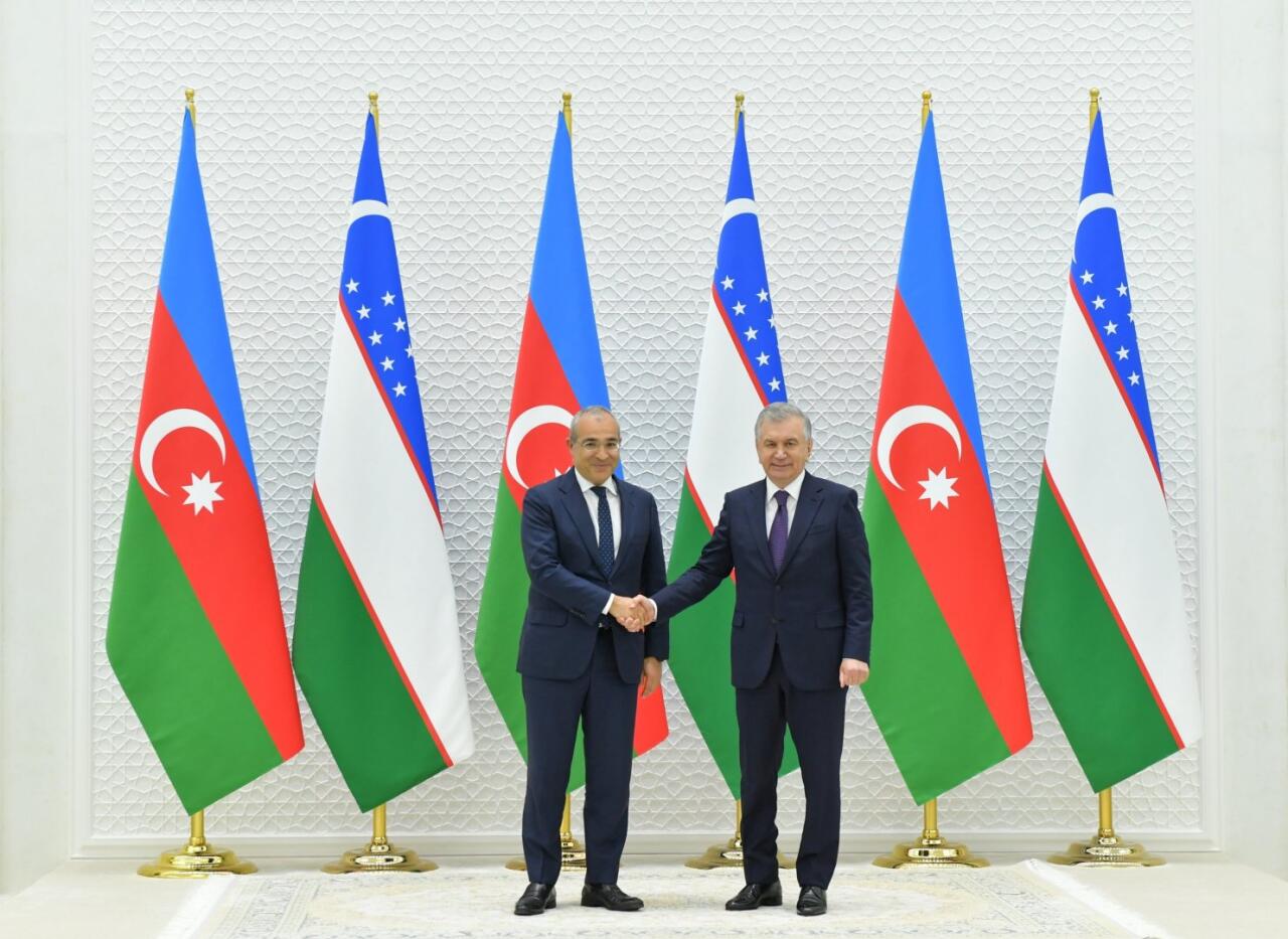 Президент Узбекистана принял азербайджанскую делегацию во главе с Микаилом Джаббаровым