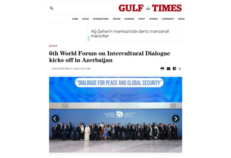 VI Всемирный форум по межкультурному диалогу продолжает оставаться в центре внимания мировой прессы