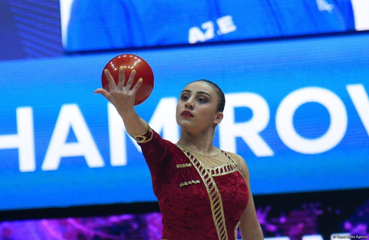 Зохра Агамирова вышла в два финала Кубка Европы по художественной гимнастике в Баку