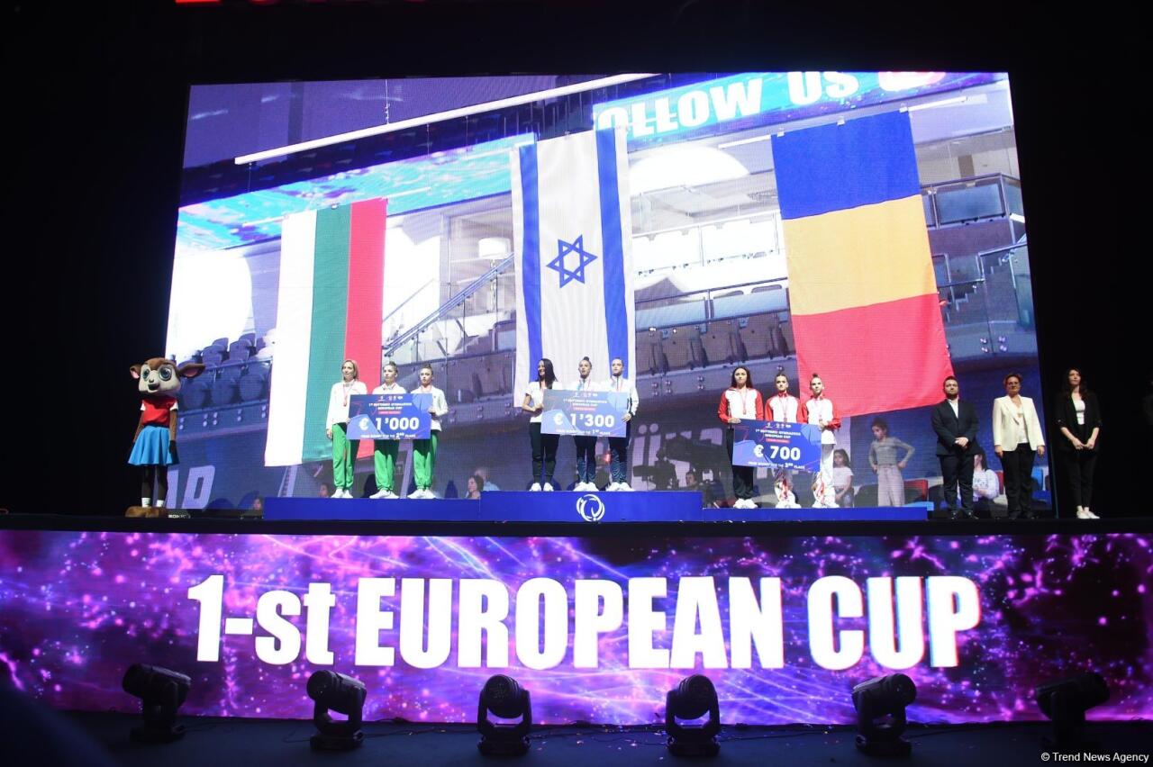 Кубок Европы в Баку: церемония награждения победителей в командном зачете