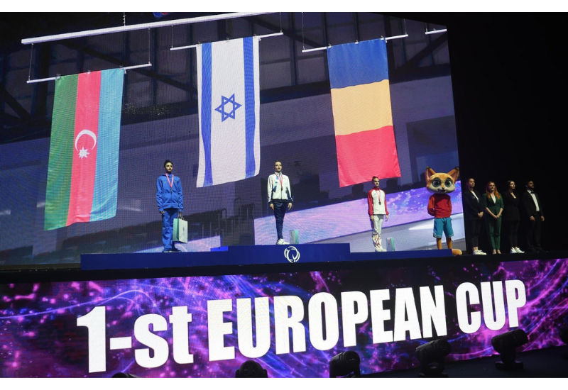 В Баку состоялась церемония награждения победителей и призеров Кубка Европы по художественной гимнастике